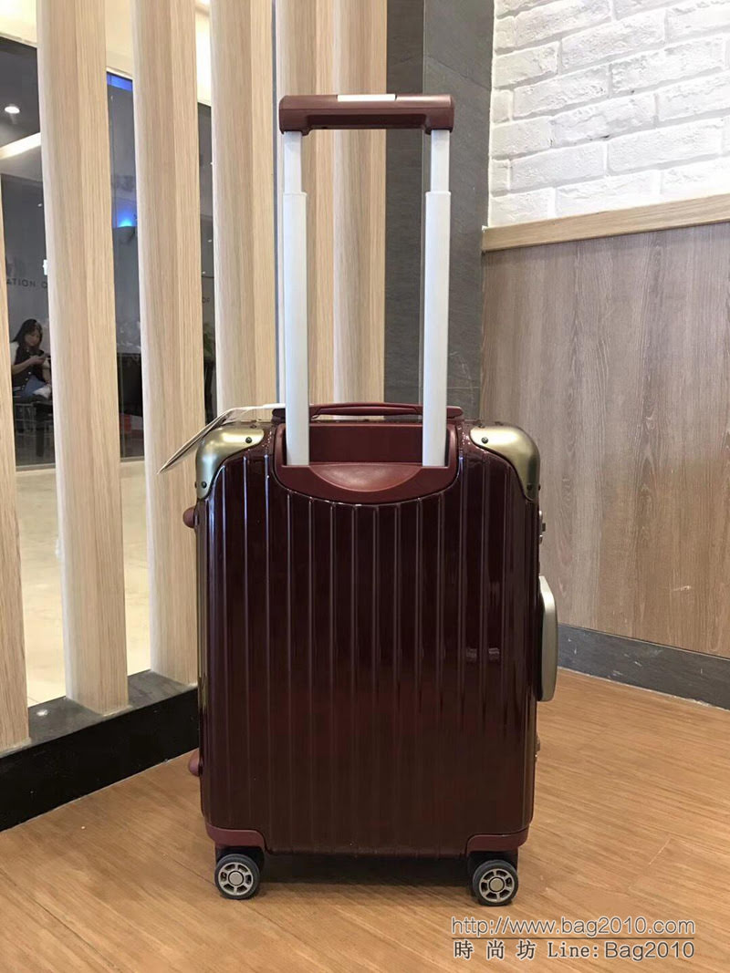 RIMOWA日默瓦 Limbo Crème 限量旅行箱系列 堅固鋁合金框架 品牌專利四輪運轉系統 高端拉杆箱  xbt1088